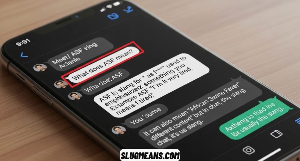 ASF Meaning in Text and Chat