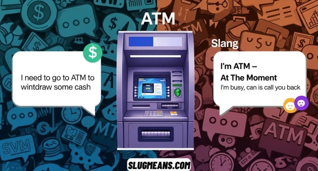 ATM Meaning in Text and Slang