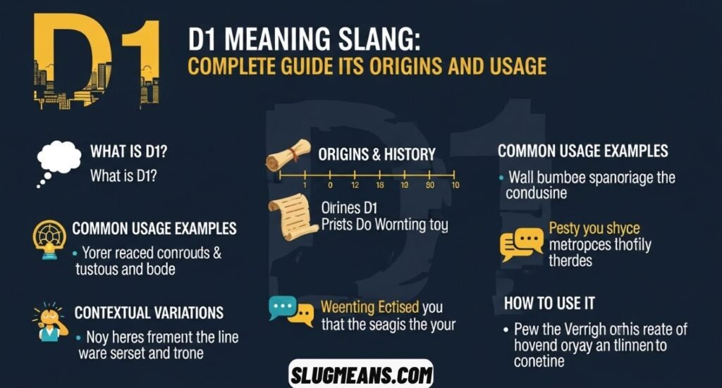 D1 Meaning Slang
