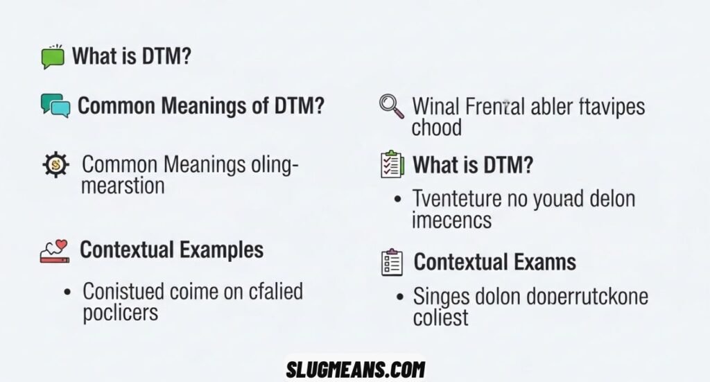 DTM Meaning in Text