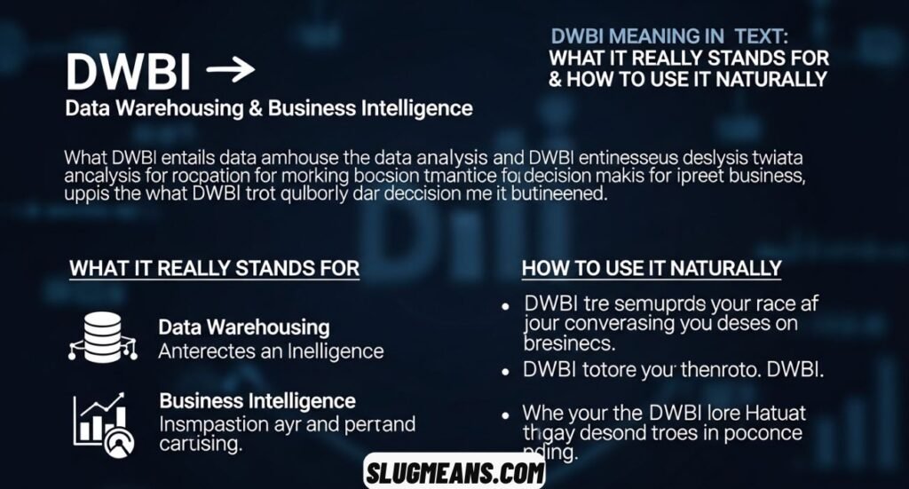 DWBI Meaning in Text