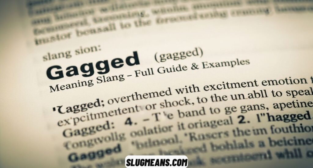 Gagged Meaning Slang
