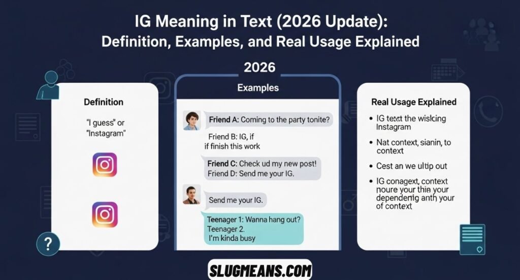 IG Meaning in Text