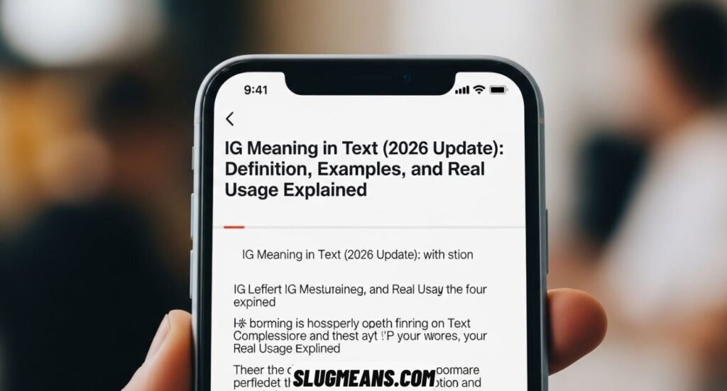 IG Meaning in Text