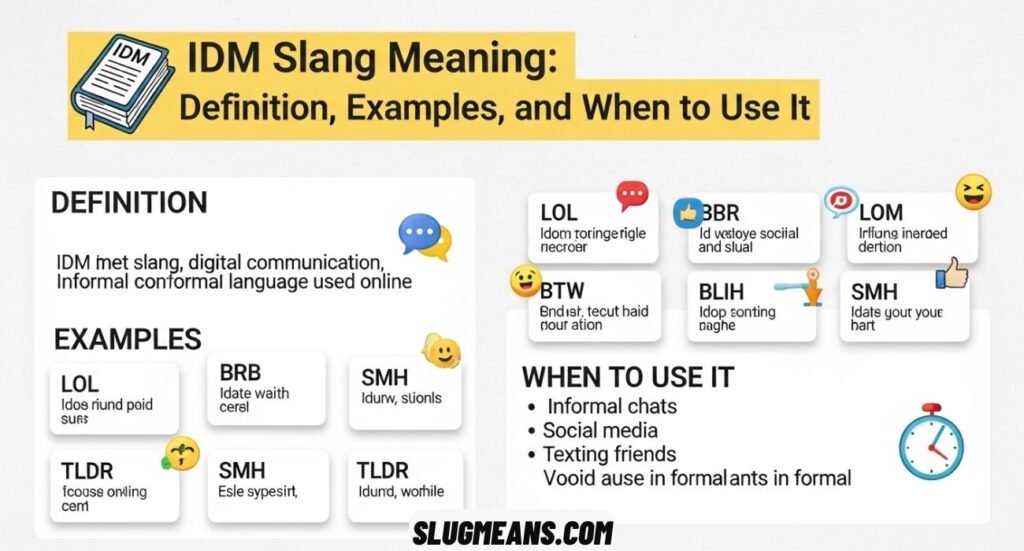 IDM Slang Meaning