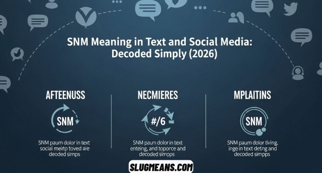 SNM Meaning in Text and Social Media