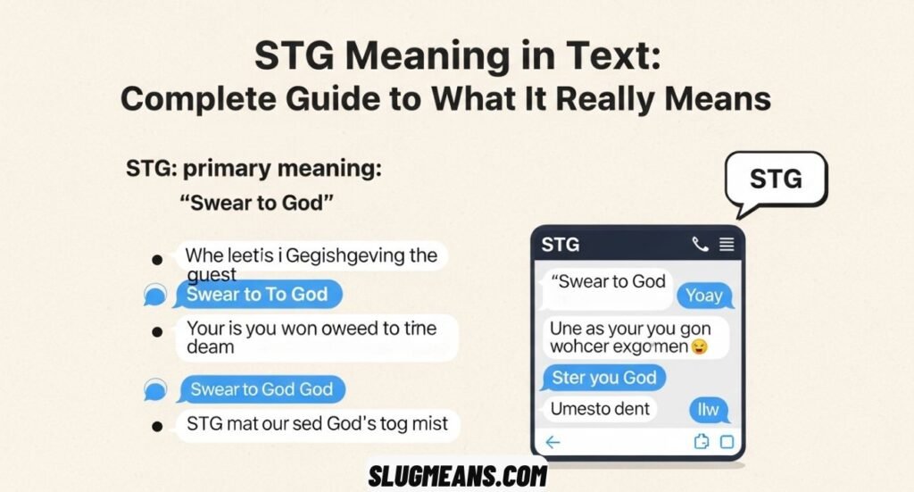 STG Meaning in Text