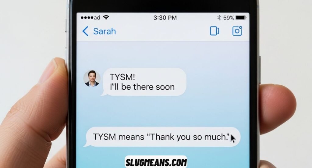 TYSM Meaning in Text Messages