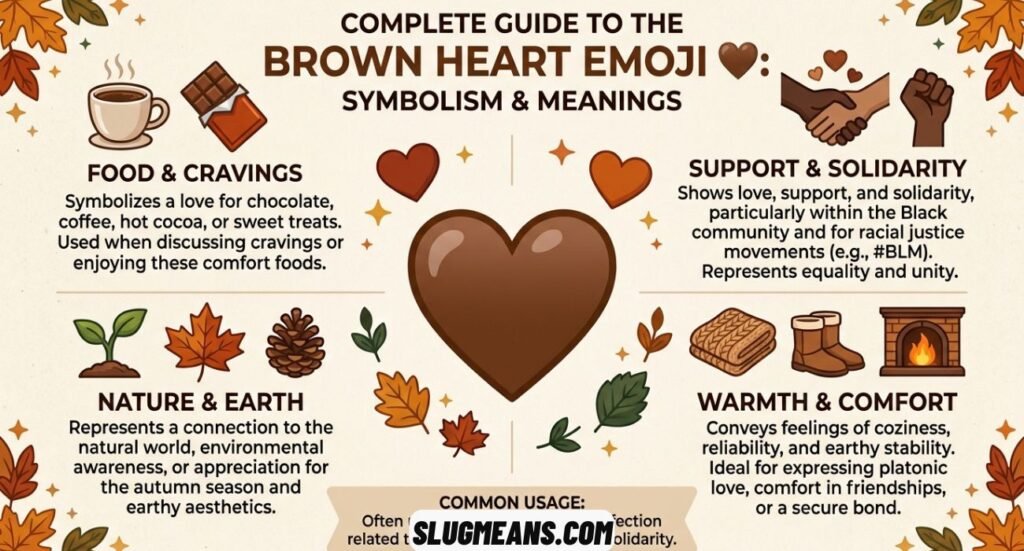 Brown Heart Emoji Meaning