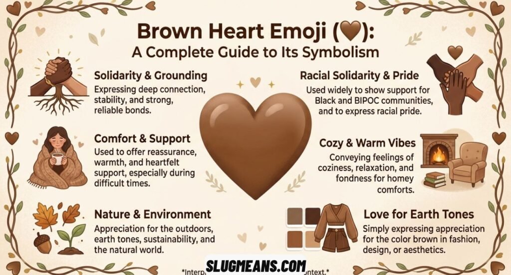 Brown Heart Emoji Meaning
