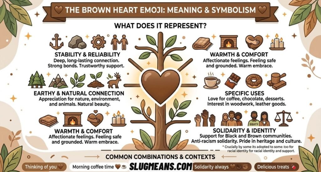 Brown Heart Emoji Meaning
