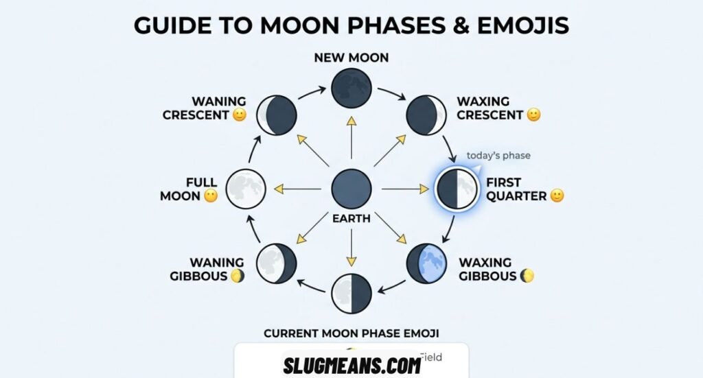 Current Phase of the Moon Emoji