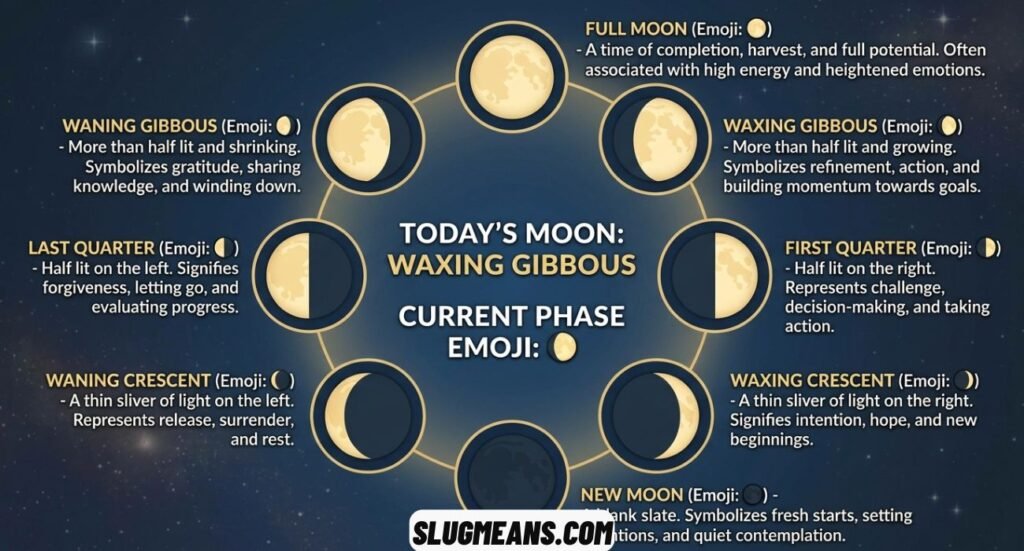 Current Phase of the Moon Emoji