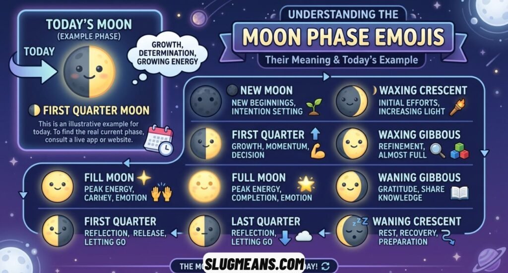 Current Phase of the Moon Emoji