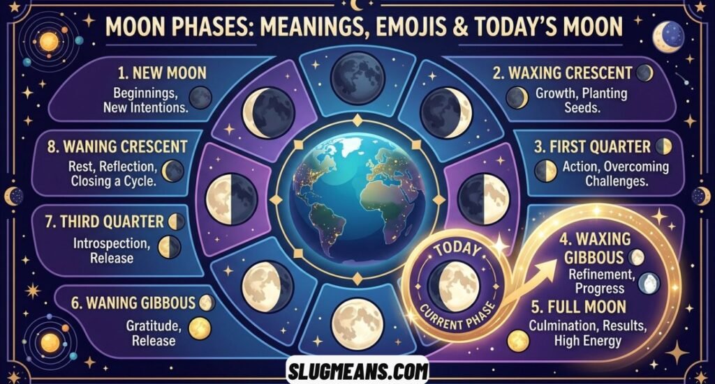 Current Phase of the Moon Emoji