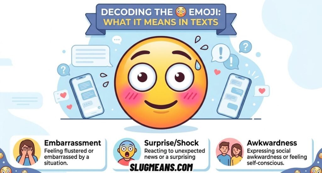 Flushed Face Emoji Meaning