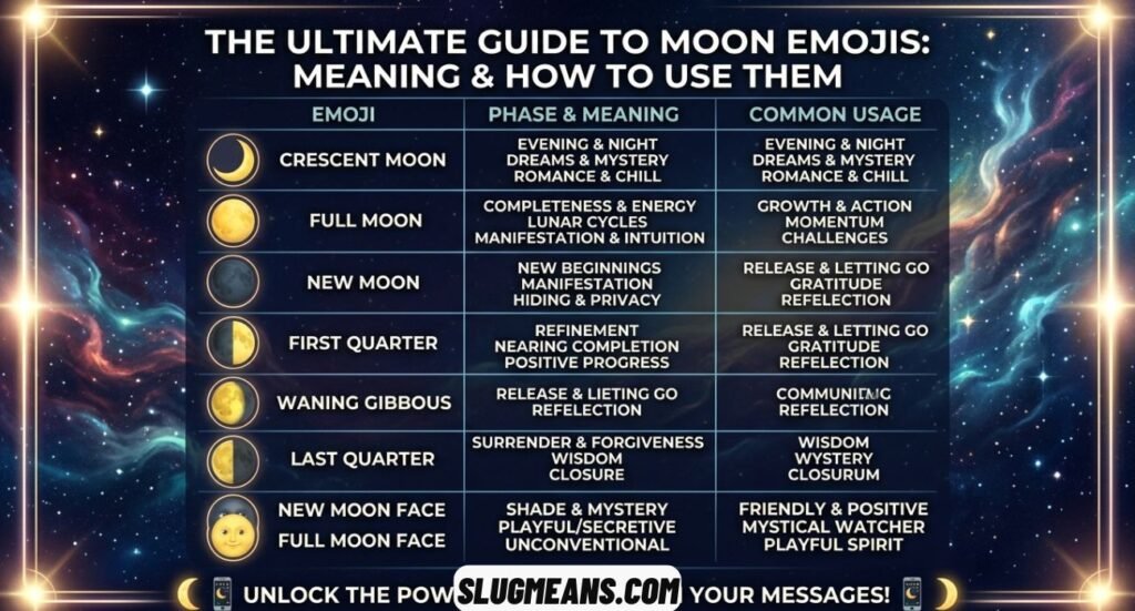 Moon Emoji Meaning