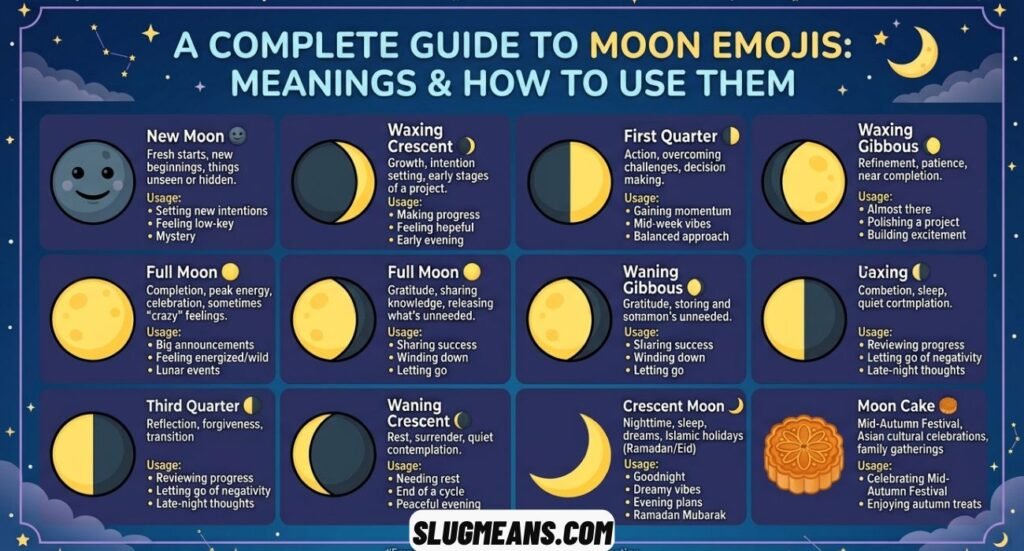 Moon Emoji Meaning