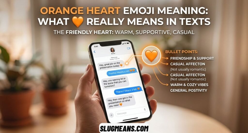 Orange Heart Emoji Meaning