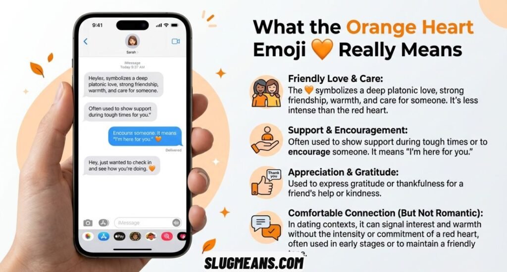 Orange Heart Emoji Meaning