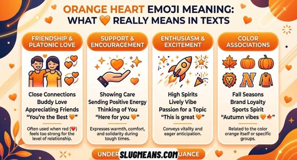 Orange Heart Emoji Meaning