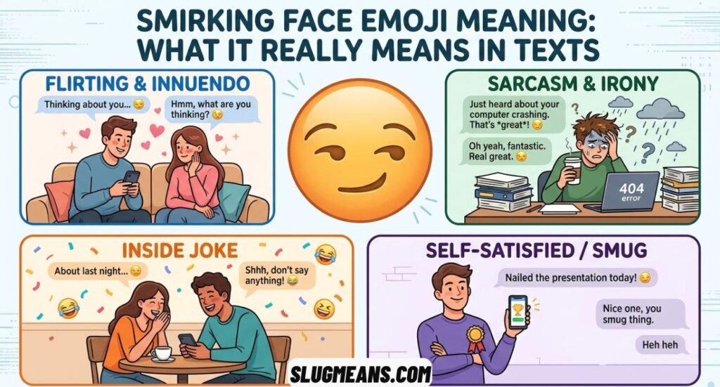Smirking Face Emoji Meaning