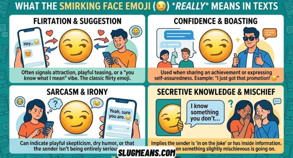Smirking Face Emoji Meaning