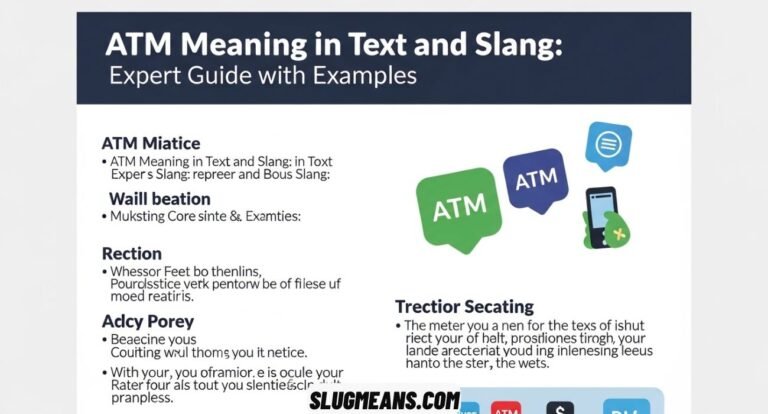 ATM Meaning in Text and Slang