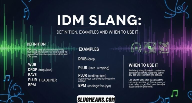 IDM Slang Meaning