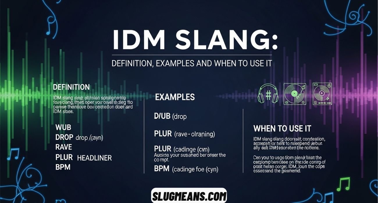 IDM Slang Meaning