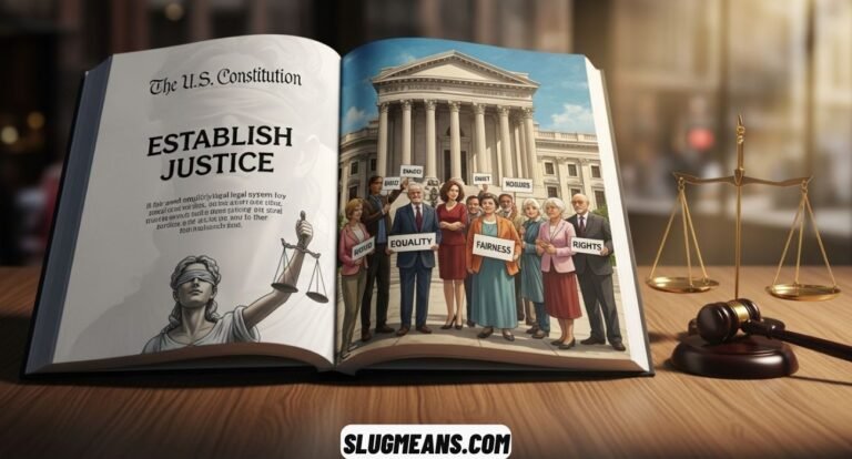 What Does Establish Justice Mean?