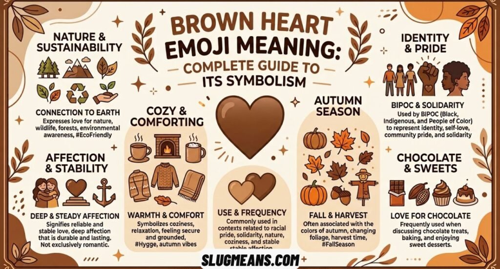 Brown Heart Emoji Meaning