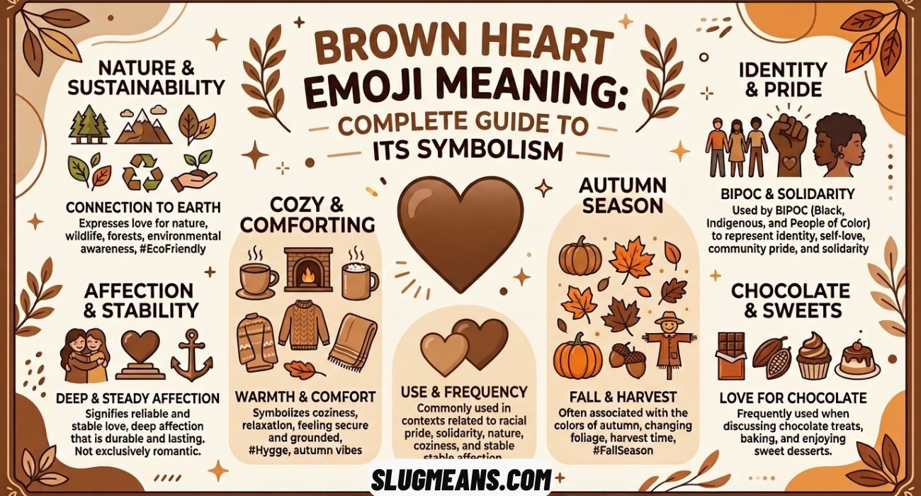 Brown Heart Emoji Meaning