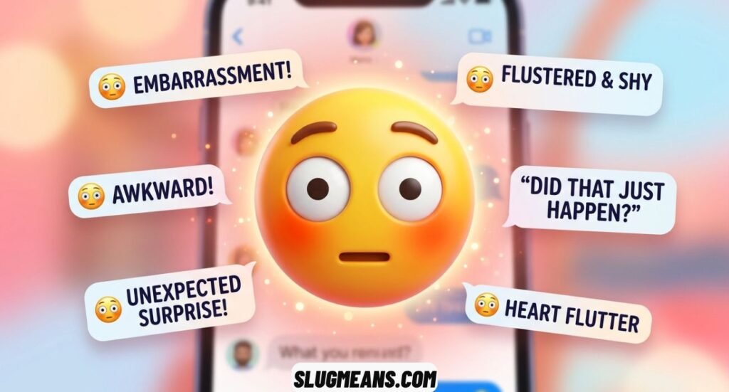 Flushed Face Emoji Meaning