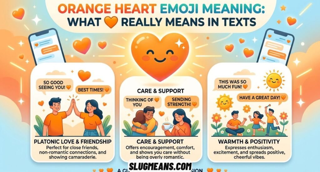 Orange Heart Emoji Meaning